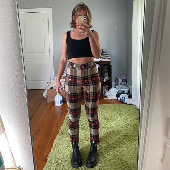 URBAN OUTFITTERS PLAID PANTS - Picture 2 of 3